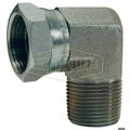 Dixon Swivel Nut Elbow, 1-11-1/2 Nominal, Female NPSM x MNPT, Steel, Domestic 1501-16-16